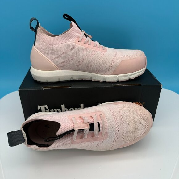 Timberland Pro Women's Day One Knit‎ Composite Safety Toe Shoe, Size 7.5, Pink - Picture 5 of 15